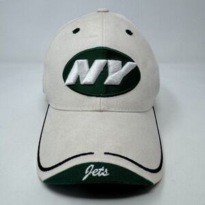 New York Jets‎ NFL Hat Cap Beige 6-Panel Adjustable One Size by Reebok